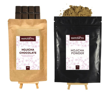 Hojicha Chocolate Hojicha Tea 70g bundle