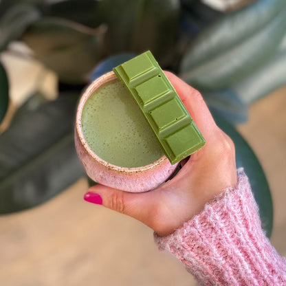 Matcha Chocolate with Matcha Latte