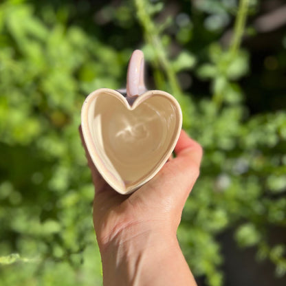 Opal Pink Heart Cup with Handle 2