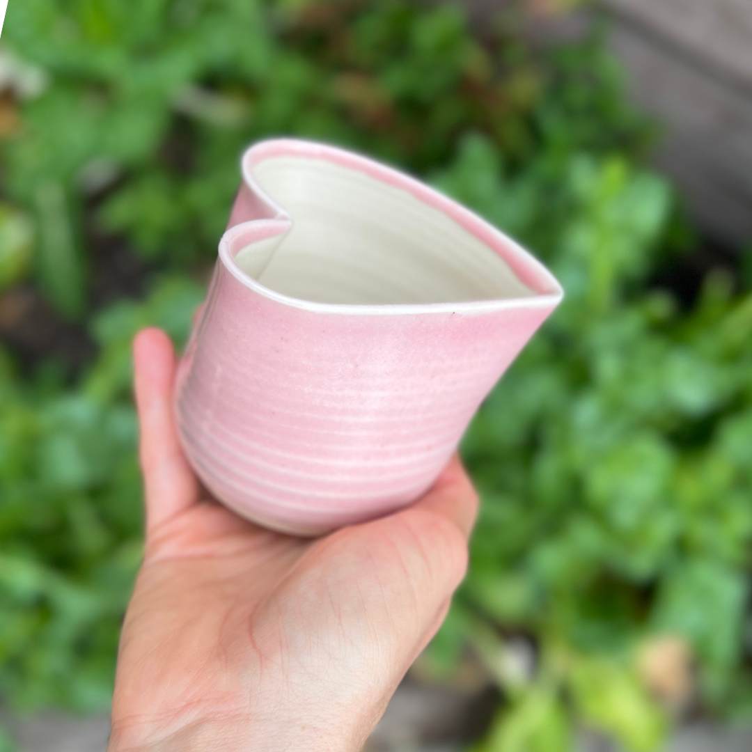 Pink Heart Cup Medium