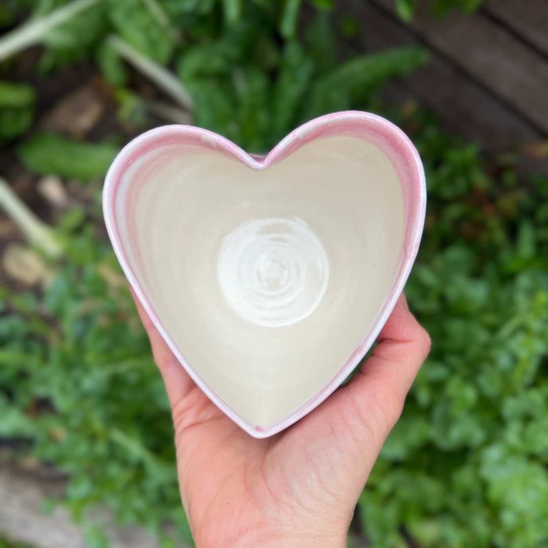 Pink Heart Matcha Bowl