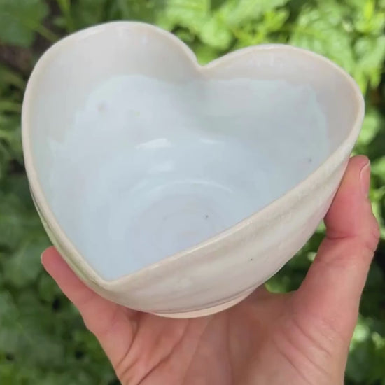 White Heart Matcha Bowl