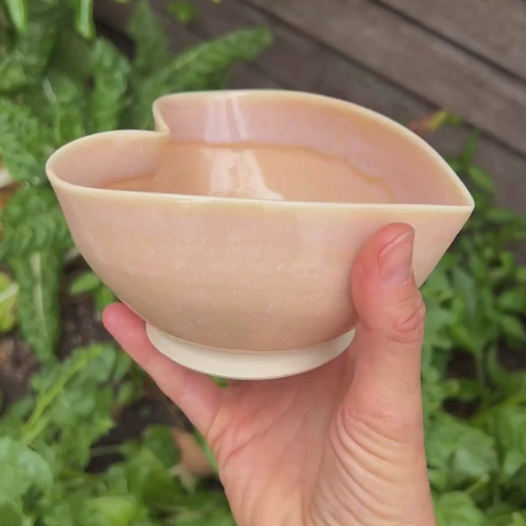 Peach Heart Bowl