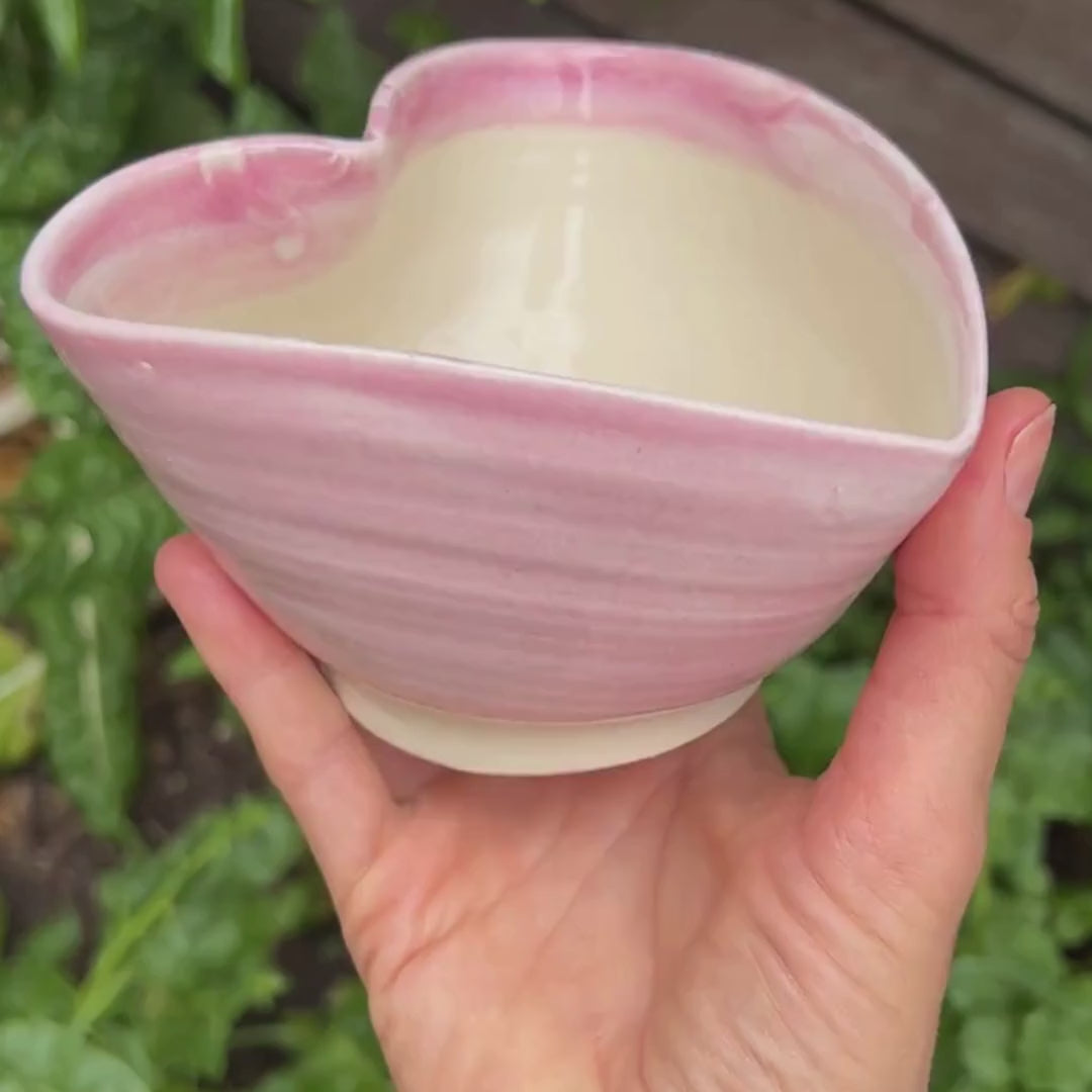 Pink Heart Matcha Bowl